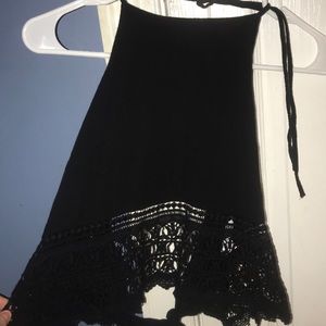 American eagle open back crochet crop top